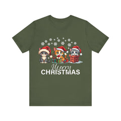 Christmas Cats Tee, Holiday T-shirt - Saldersoncloutier