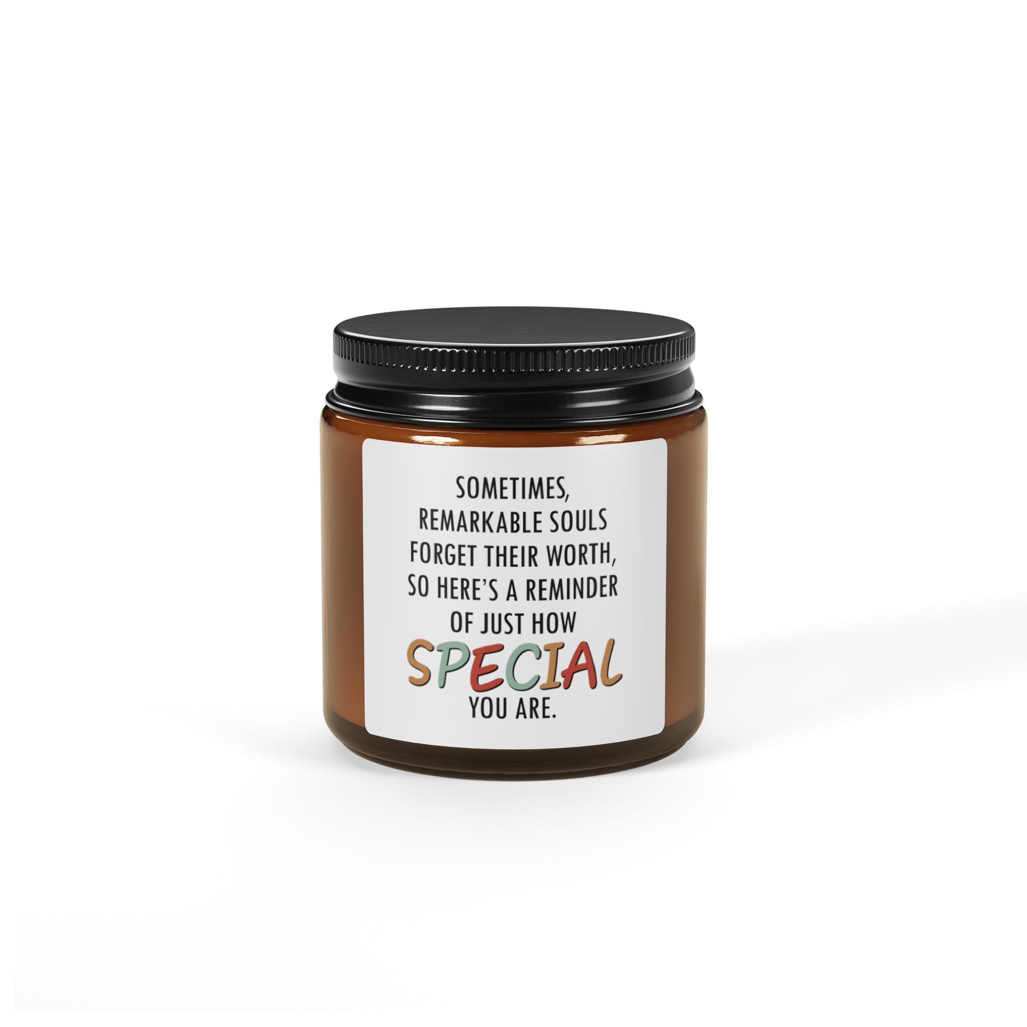 Special You Are Inspirational Scented Soy Candle - "You're Special" Message - Saldersoncloutier