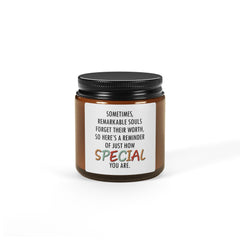 Special You Are Inspirational Scented Soy Candle - "You're Special" Message - Saldersoncloutier