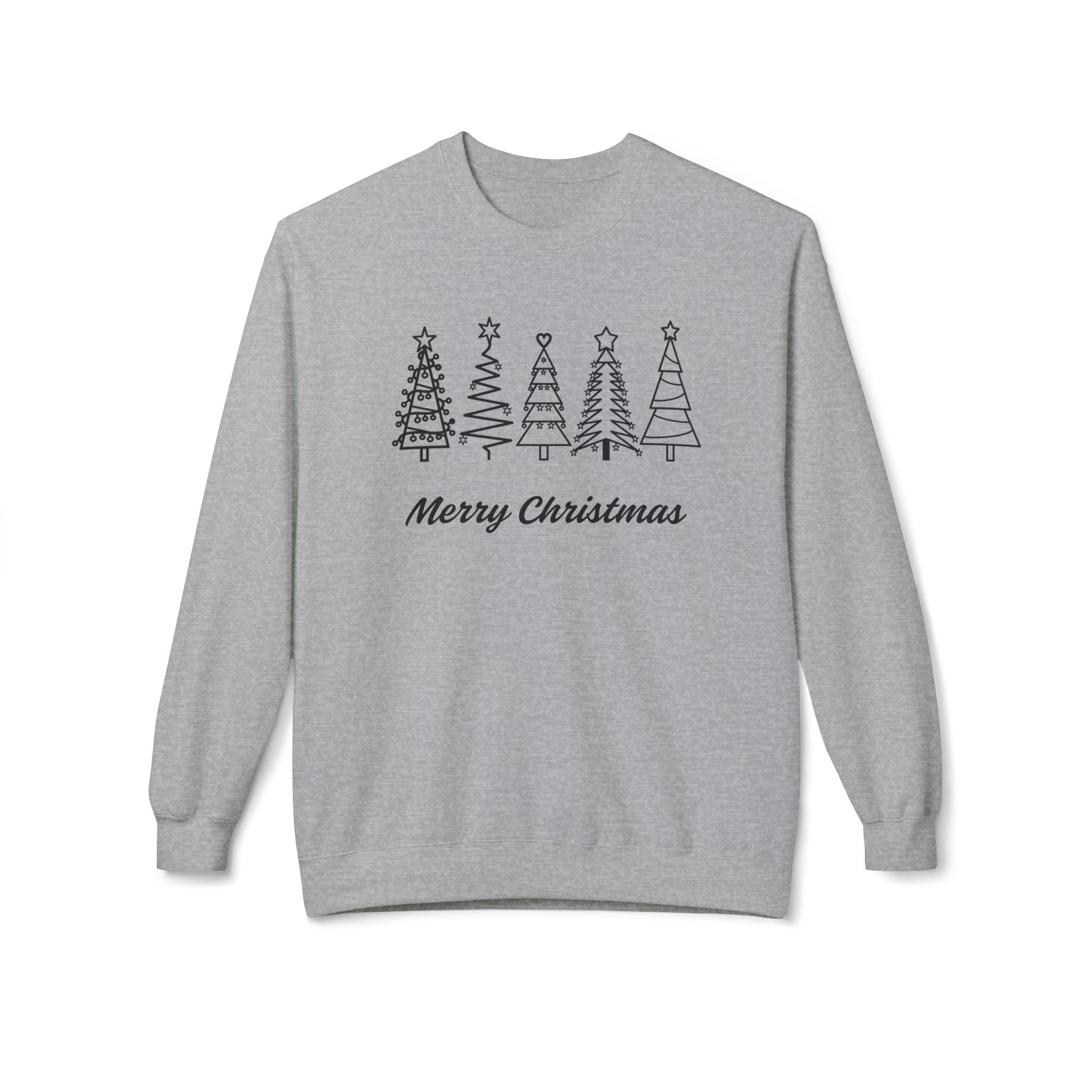 Merry Christmas Crewneck Sweatshirt, Cozy Holiday Gift, Unisex Fleece Top, Festive Wear, Christmas Sweater, Seasonal Apparel - Saldersoncloutier