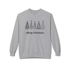 Merry Christmas Crewneck Sweatshirt, Cozy Holiday Gift, Unisex Fleece Top, Festive Wear, Christmas Sweater, Seasonal Apparel - Saldersoncloutier
