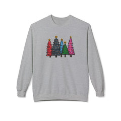 Festive Christmas Tree Sweatshirt, Cozy Holiday Crewneck, Unisex Winter Apparel, Seasonal Gift, Casual Christmas Outfit