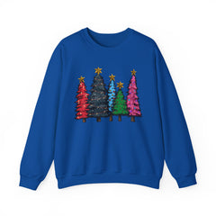 Christmas Tree Sweatshirt, Cozy Holiday Sweater, Festive Winter Apparel, Unisex Gift, Cheerful December Outfit
