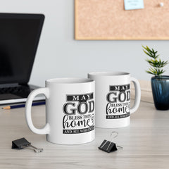 God Bless Home Ceramic Mug | Gift for Educators | Coffee Cup | Teacher Appreciation | Personalized Teacher Gift | 11oz, 15oz - Saldersoncloutier
