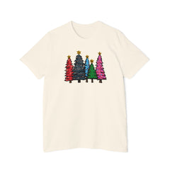 Festive Christmas Tree T-Shirt, Holiday Gift Tee, Unisex Short-Sleeve Shirt, Xmas Apparel, Winter Wear