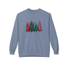 Festive Christmas Tree Sweatshirt, Cozy Holiday Crewneck, Unisex Winter Apparel, Seasonal Gift, Casual Christmas Outfit