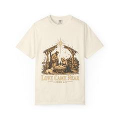 Love Came Near Nativity Christmas T-Shirt