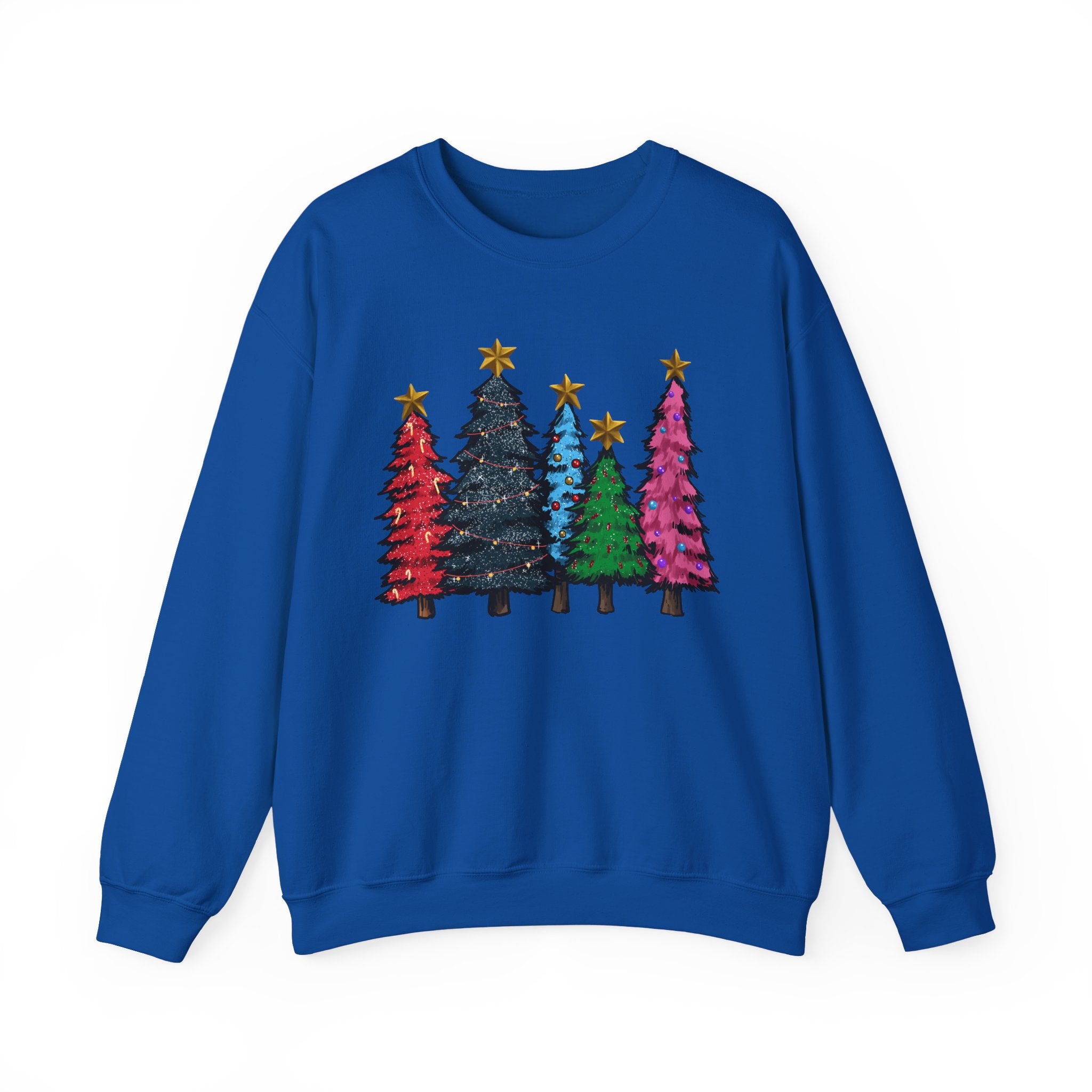 Christmas Tree Sweatshirt, Cozy Holiday Sweater, Festive Winter Apparel, Unisex Gift, Cheerful December Outfit - Saldersoncloutier