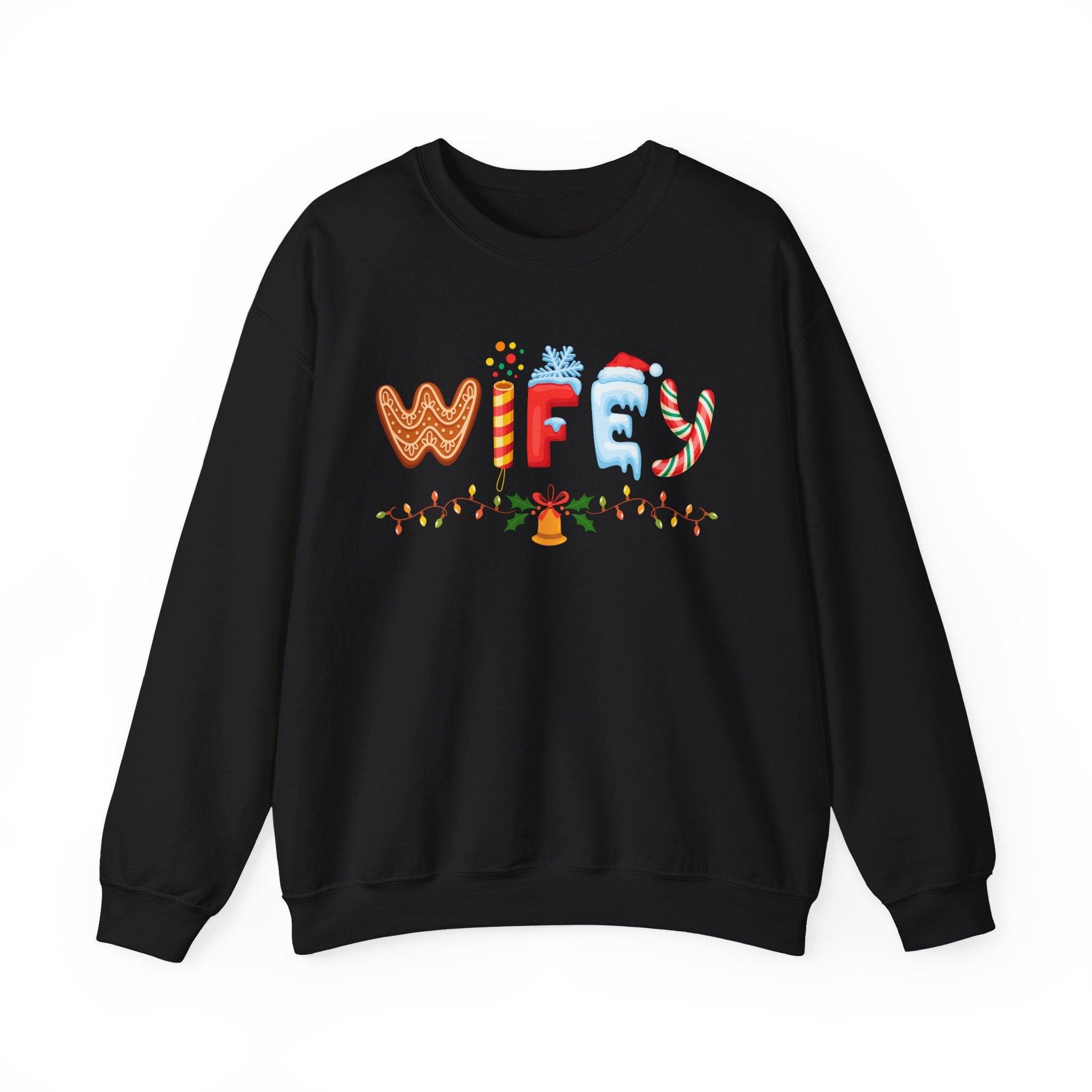 Wifey Crewneck Sweatshirt - Cozy Gift for Newlyweds, Funny Bride Sweatshirt, Wedding Gift, Holiday Apparel, Engaged Couples - Saldersoncloutier