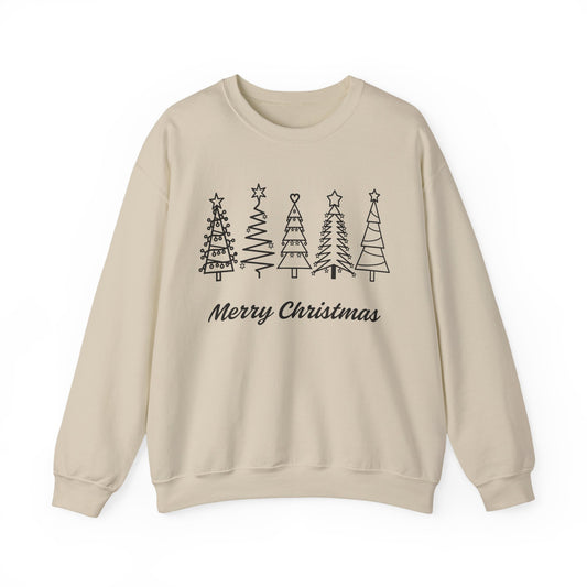 Merry Christmas Crewneck Sweatshirt, Cozy Holiday Sweatshirt, Christmas Gift, Festive Apparel, Unisex Pullover
