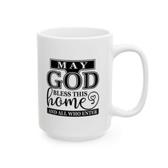 God Bless Home Ceramic Mug | Gift for Educators | Coffee Cup | Teacher Appreciation | Personalized Teacher Gift | 11oz, 15oz - Saldersoncloutier