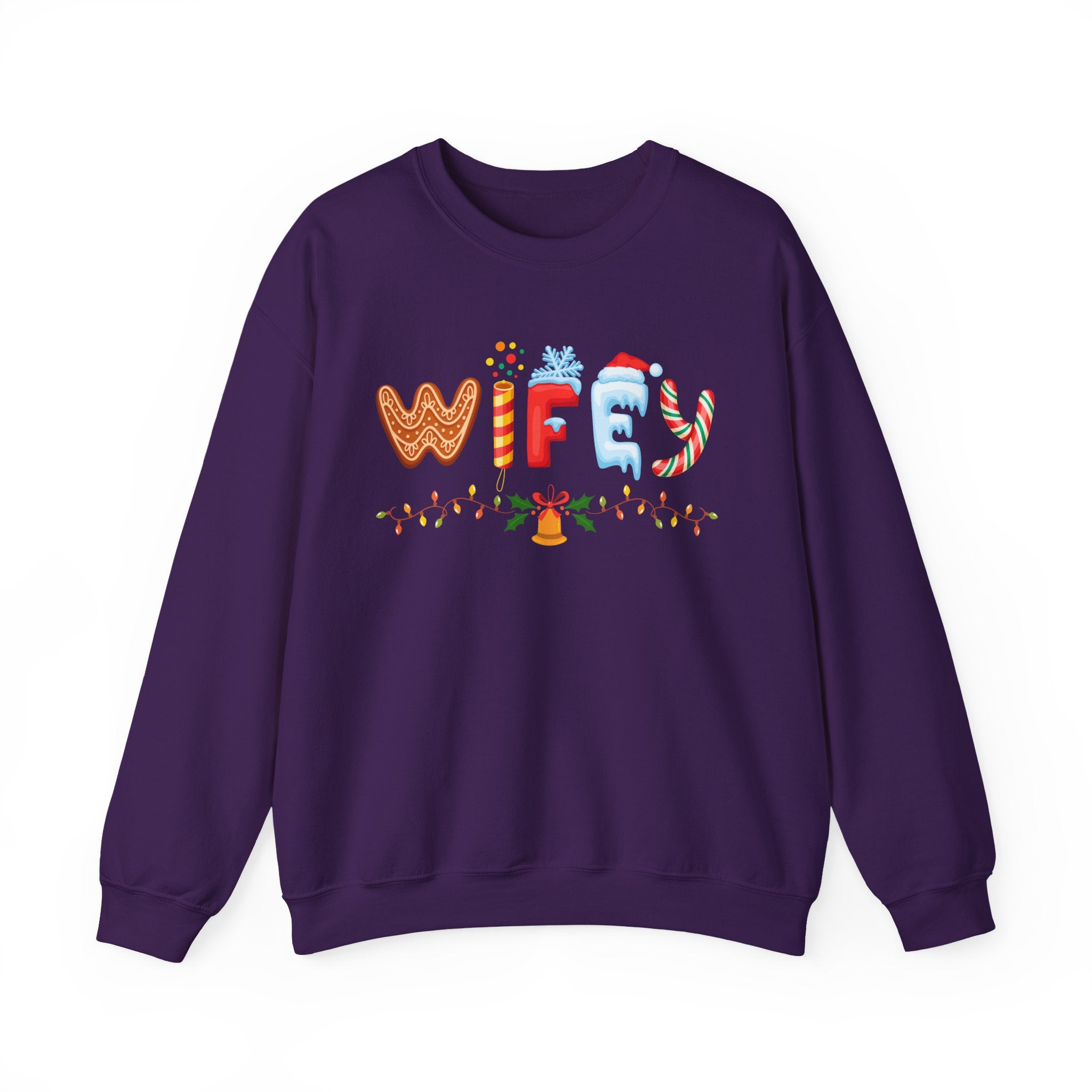 Wifey Crewneck Sweatshirt - Cozy Gift for Newlyweds, Funny Bride Sweatshirt, Wedding Gift, Holiday Apparel, Engaged Couples - Saldersoncloutier