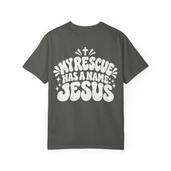 My Rescue Has A Name Jesus T‑Shirt - Saldersoncloutier