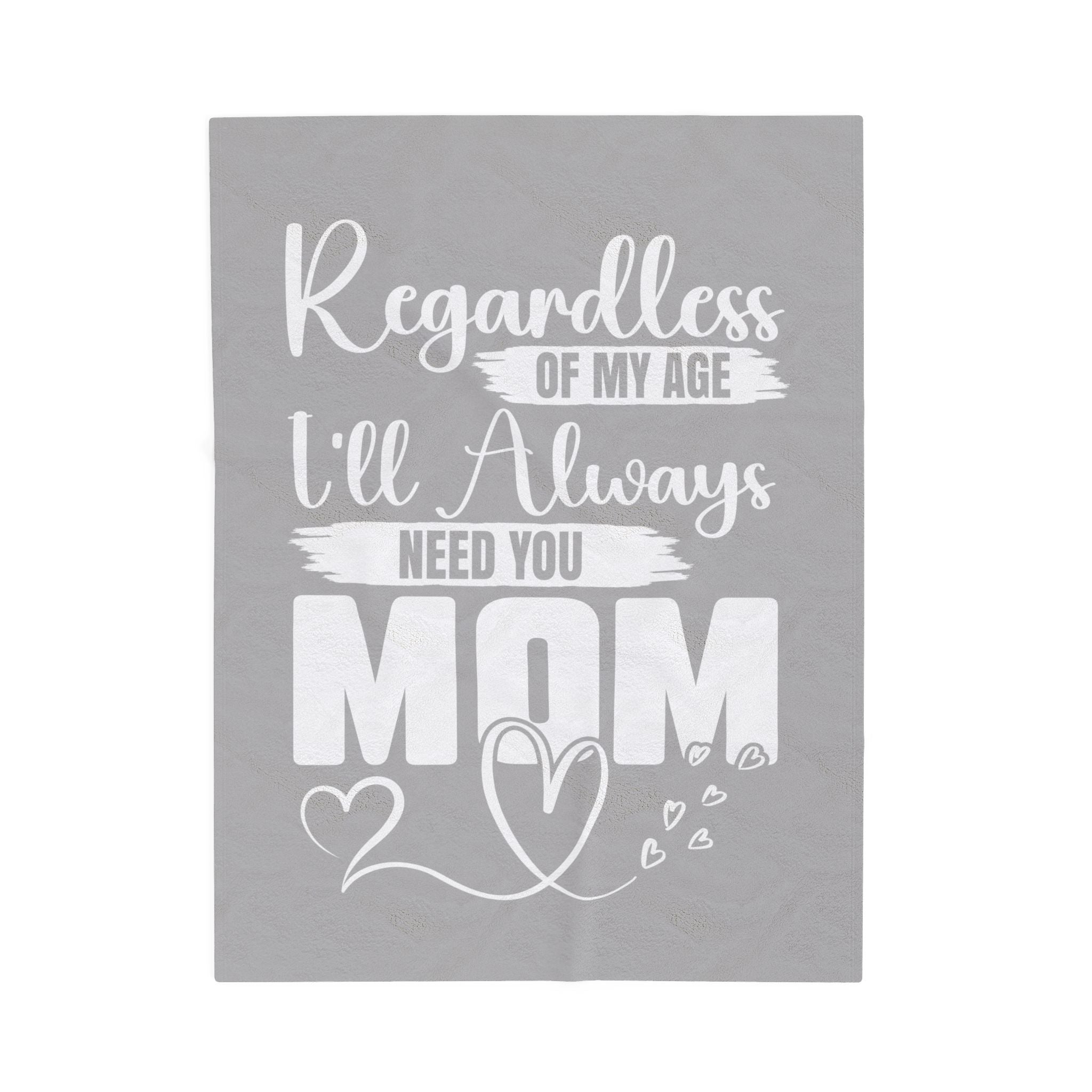 Always Need for MOM Inspirational Velveteen Plush Blanket - Cozy Gift for Friends, Home Decor, Spiritual Comfort, Encouragement, Warmth - Saldersoncloutier
