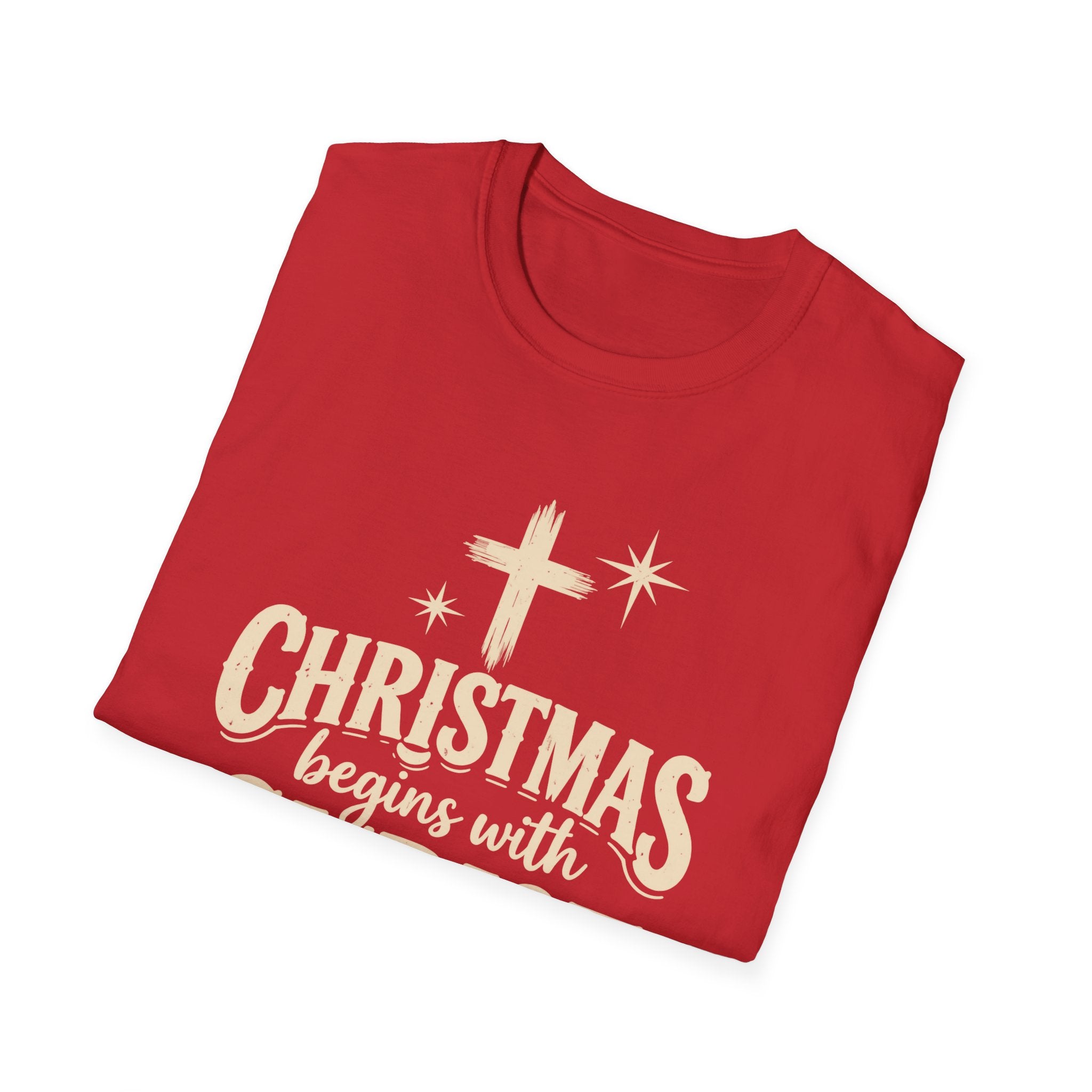 Christmas Begins With Christ T-Shirt - Saldersoncloutier