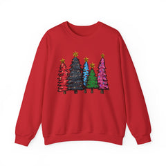 Christmas Tree Sweatshirt, Cozy Holiday Sweater, Festive Winter Apparel, Unisex Gift, Cheerful December Outfit