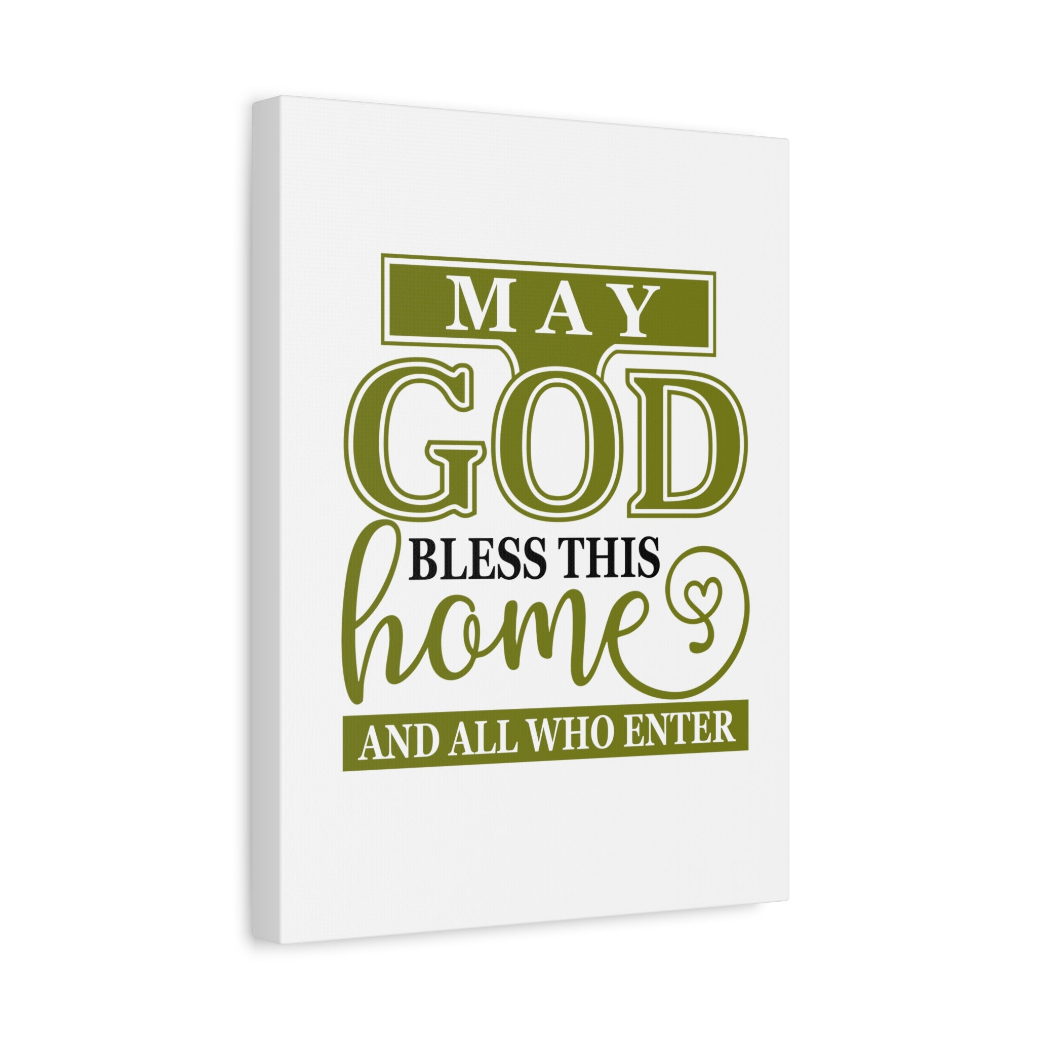God Bless This Home Canvas Art, Inspirational Wall Decor, Faith-Based Home Blessing, Family Gift, Housewarming Decor - Saldersoncloutier