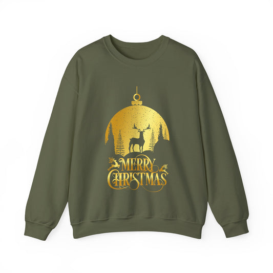 Merry Christmas Crewneck Sweatshirt, Cozy Gift for Holidays, Unisex Sweatshirt, Winter Apparel, Christmas Sweater, Festive Fashion - Saldersoncloutier