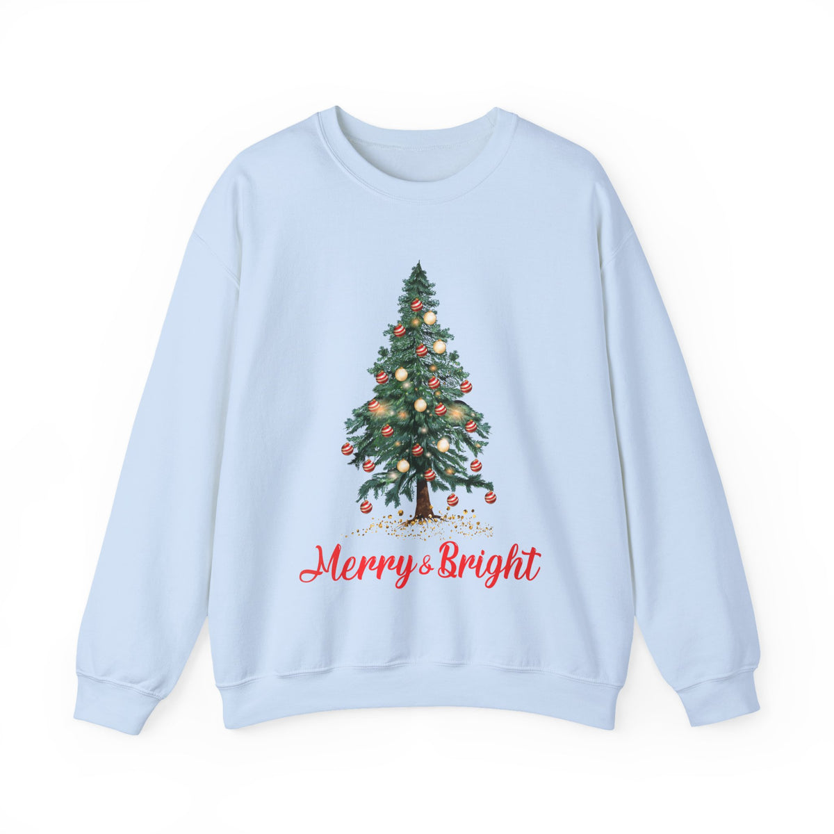 Merry & Bright Christmas Sweatshirt, Holiday Apparel, Festive Crewneck, Cozy Winter Gift, Unisex Christmas Sweater - Saldersoncloutier