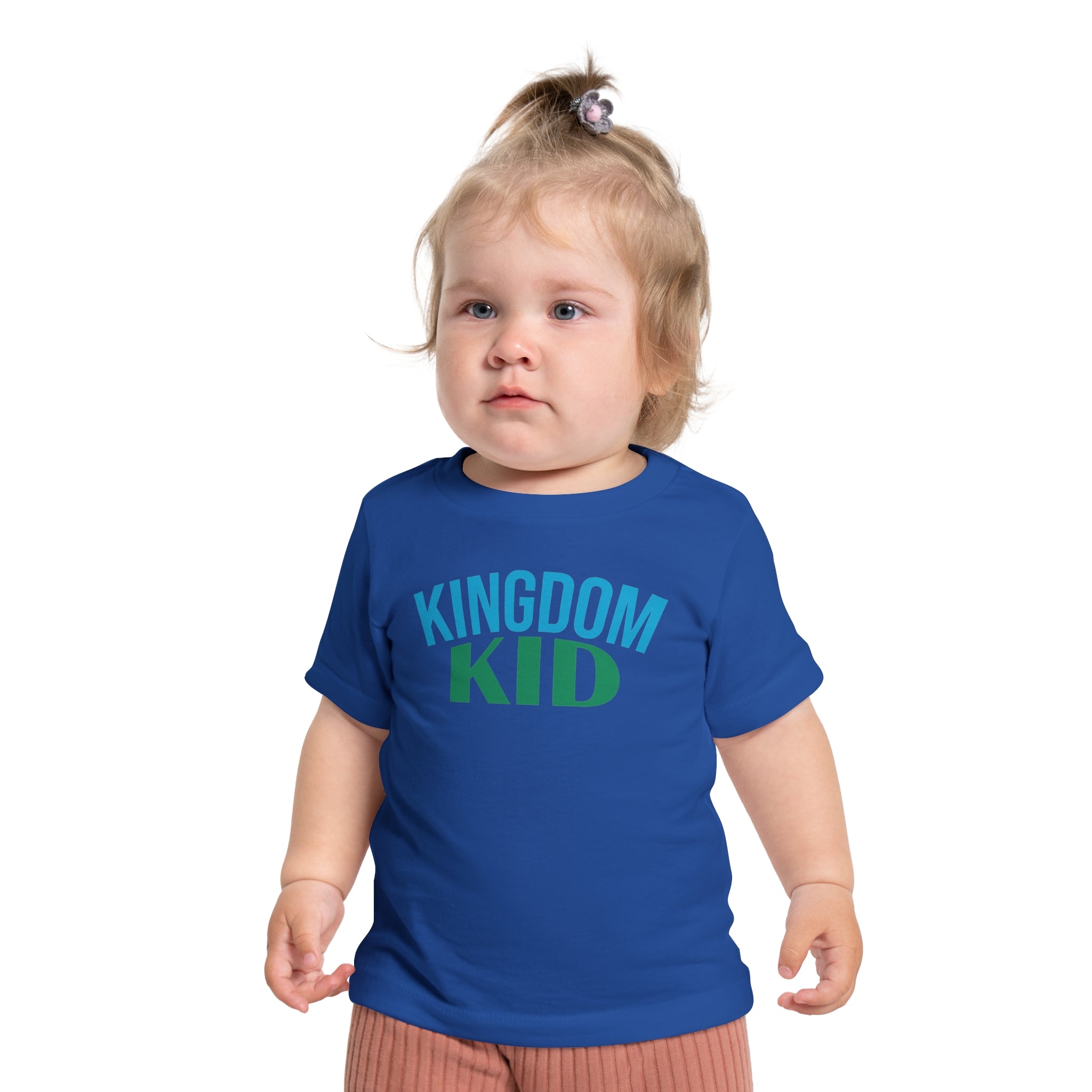 Kingdom Kid Baby T-Shirt - Cute, Comfy,  Short Sleeve Tee for Playdates, Gifts, Birthdays, Baby Showers, Family Gatherings, Summer Fun - Saldersoncloutier