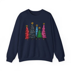 Christmas Tree Sweatshirt, Cozy Holiday Sweater, Festive Winter Apparel, Unisex Gift, Cheerful December Outfit