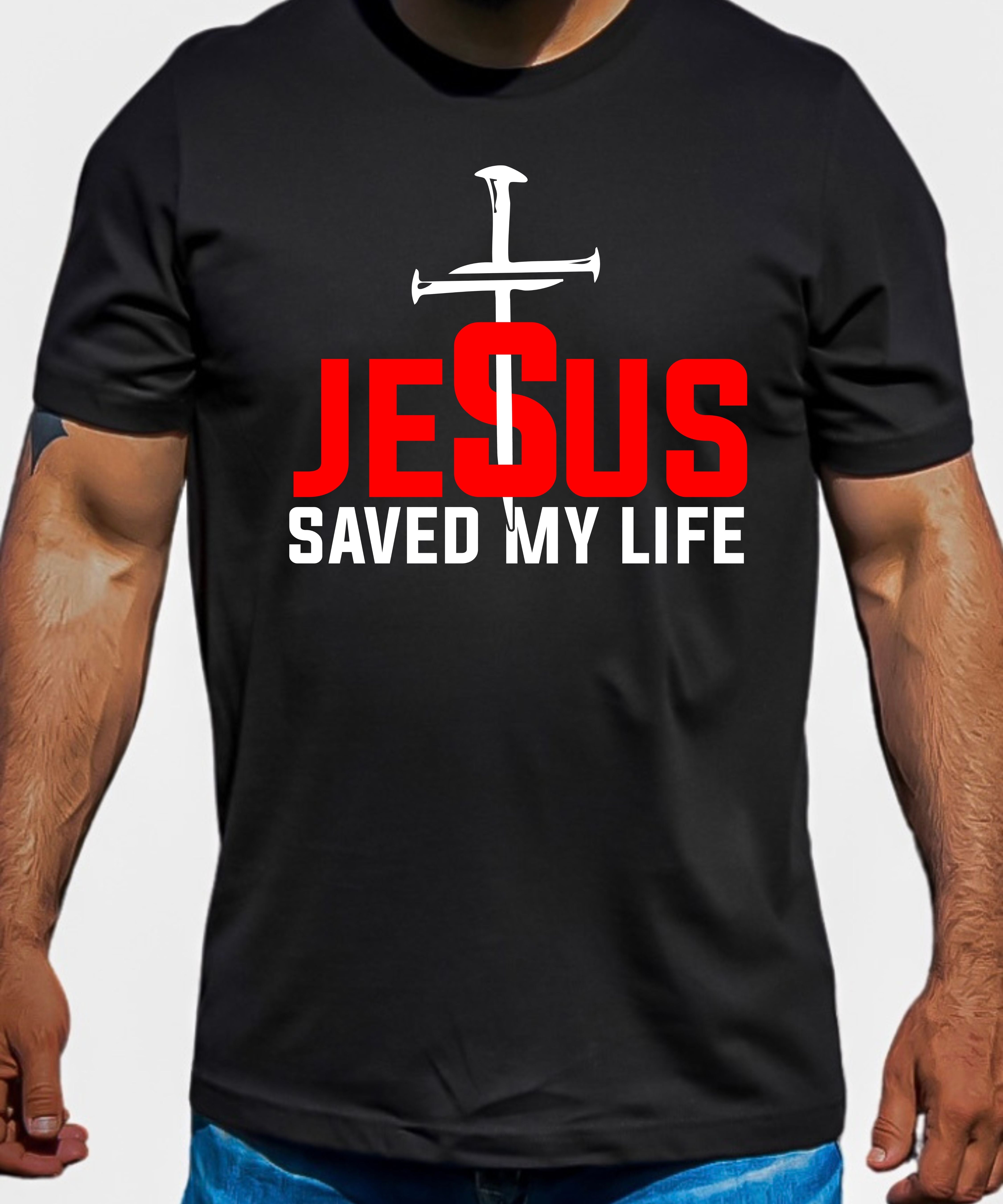 Jesus Saved My Life Unisex T-Shirt, Inspirational Tee, Christian Apparel, Faith-Based Gift, Casual Wear - Saldersoncloutier